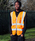 Warrior Hi-Vis Executive Waistcoat - Orange