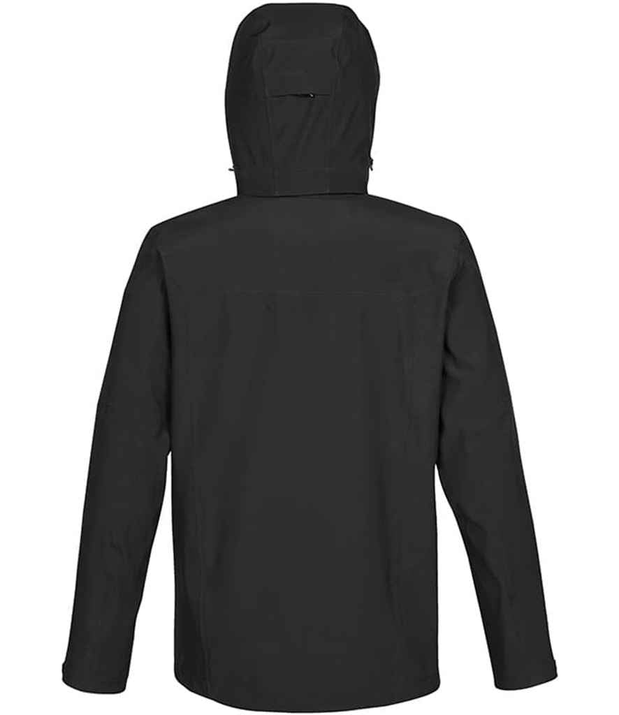 Stormtech Patrol Hooded Soft Shell Jacket - Black/Bright Red