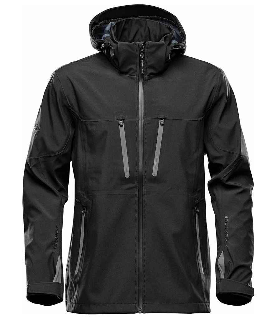 Stormtech Patrol Hooded Soft Shell Jacket - Black/Carbon