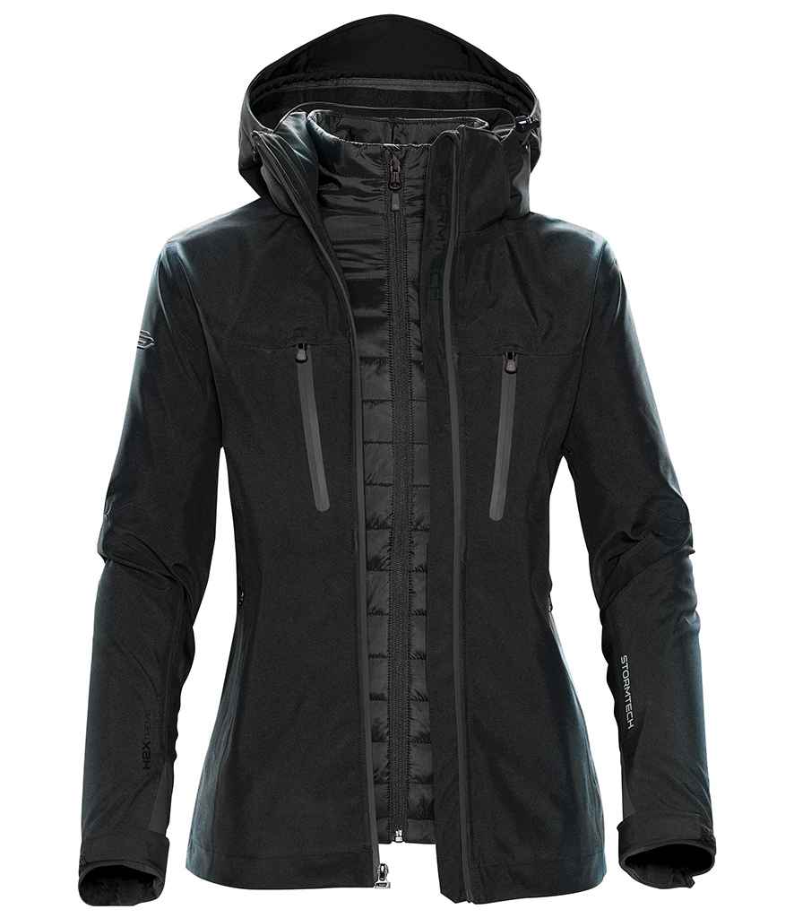 Stormtech Ladies Matrix System 3-in-1 Jacket - Black/Carbon