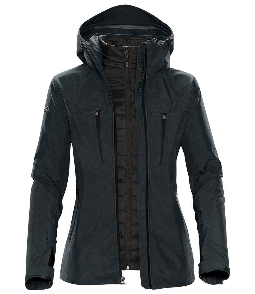 Stormtech Ladies Matrix System 3-in-1 Jacket - Charcoal Twill/Black
