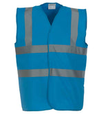 Yoko Hi-Vis Two Band and Braces Waistcoat - Sapphire Blue