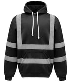 Yoko Hi-Vis Pull Over Hoodie - Black