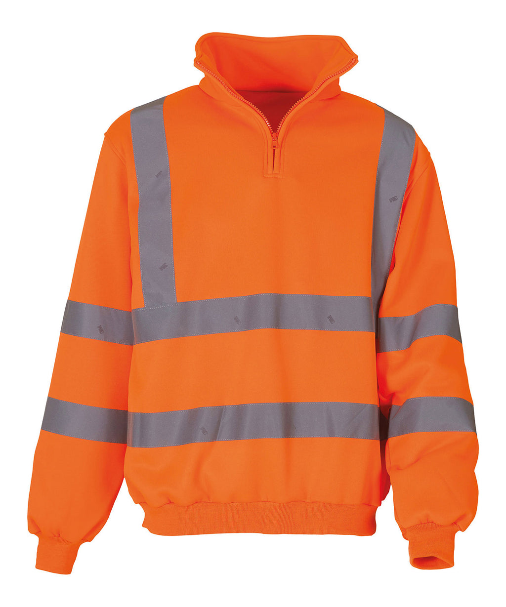 Hi-vis ¼ zip sweatshirt (HVK06)