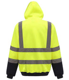 Yoko Hi-Vis Pull Over Hoodie - Yellow/Navy