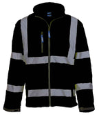 Yoko Hi-Vis Soft Shell Jacket - Black