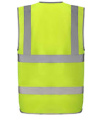 Yoko Zip ID Two Band & Braces Waistcoat - Yellow