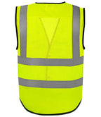 Yoko Superior Eco Mesh Button Waistcoat - Yellow