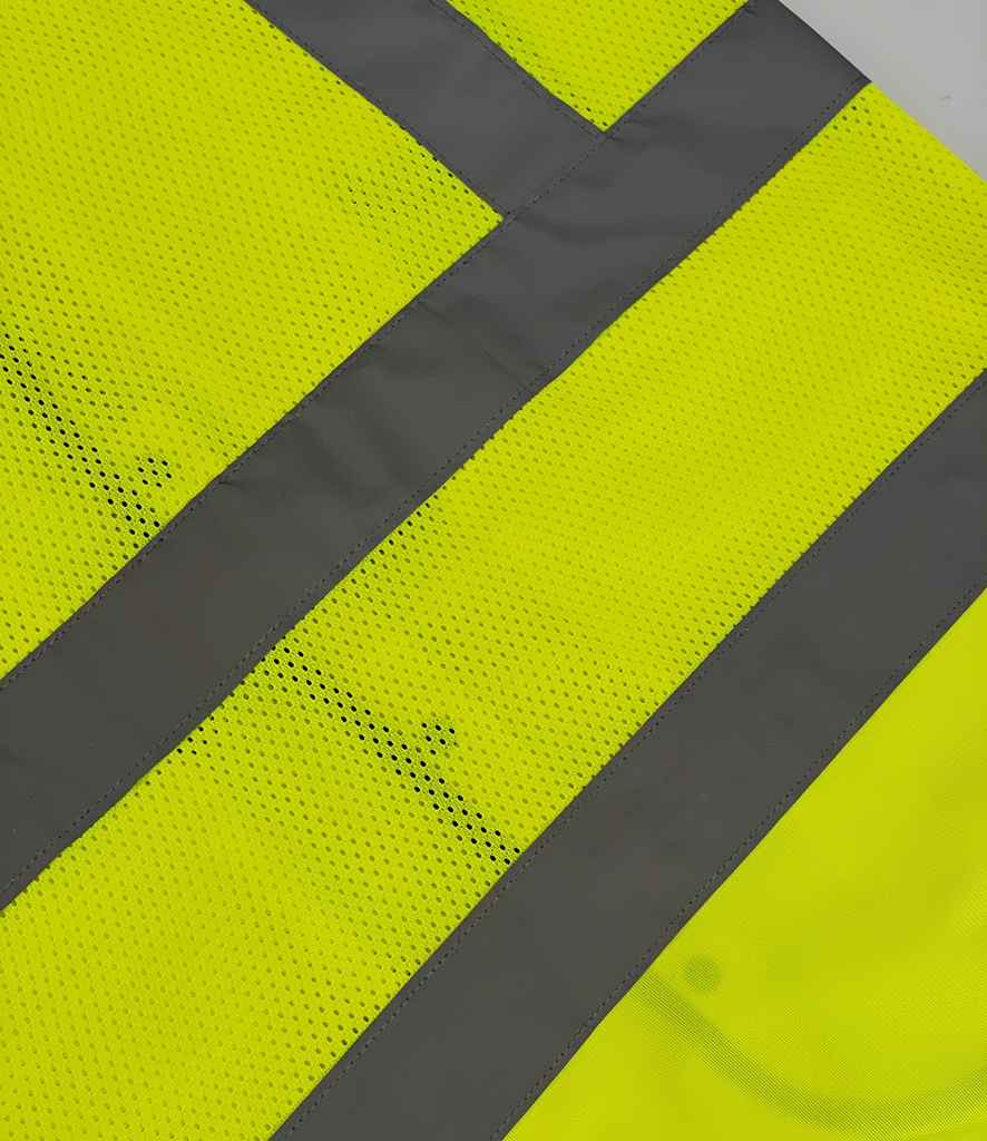 Yoko Superior Eco Mesh Button Waistcoat - Yellow