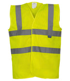 Yoko Top Cool Open Mesh Waistcoat - Yellow