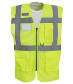 Yoko Hi-Vis Top Cool Open Mesh Executive Waistcoat - Yellow