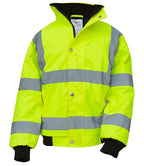 Yoko Kids Hi-Vis Bomber Jacket - Yellow