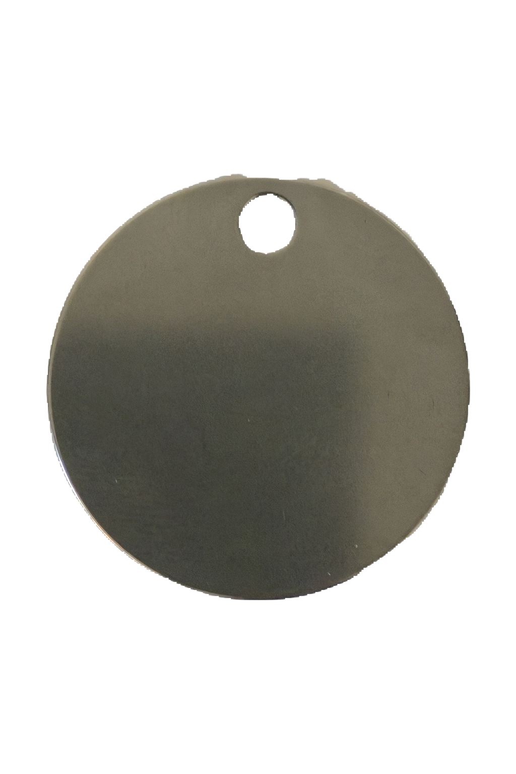 Stainless steel keyring, circle, from another angle