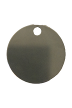 Stainless steel keyring, circle, from another angle