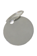 Stainless steel keyring, circle, plain and unengraved