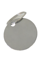 Stainless steel keyring, circle, plain and unengraved
